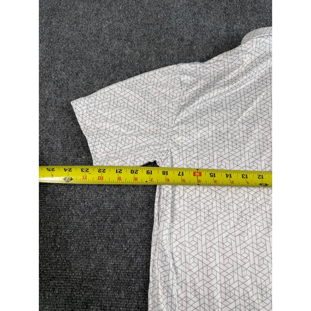 Collars & Co. Polo Mens Small Geometric Print Performance Shirt Short Sleeve NWT - Picture 6 of 8